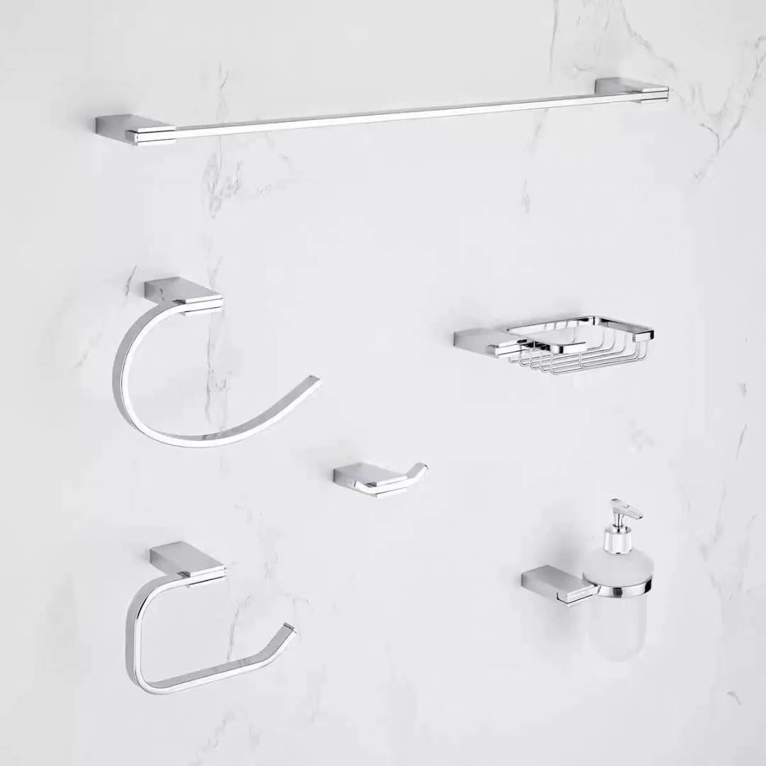 Set de Accesorios Cromados - Ducha Hamburg