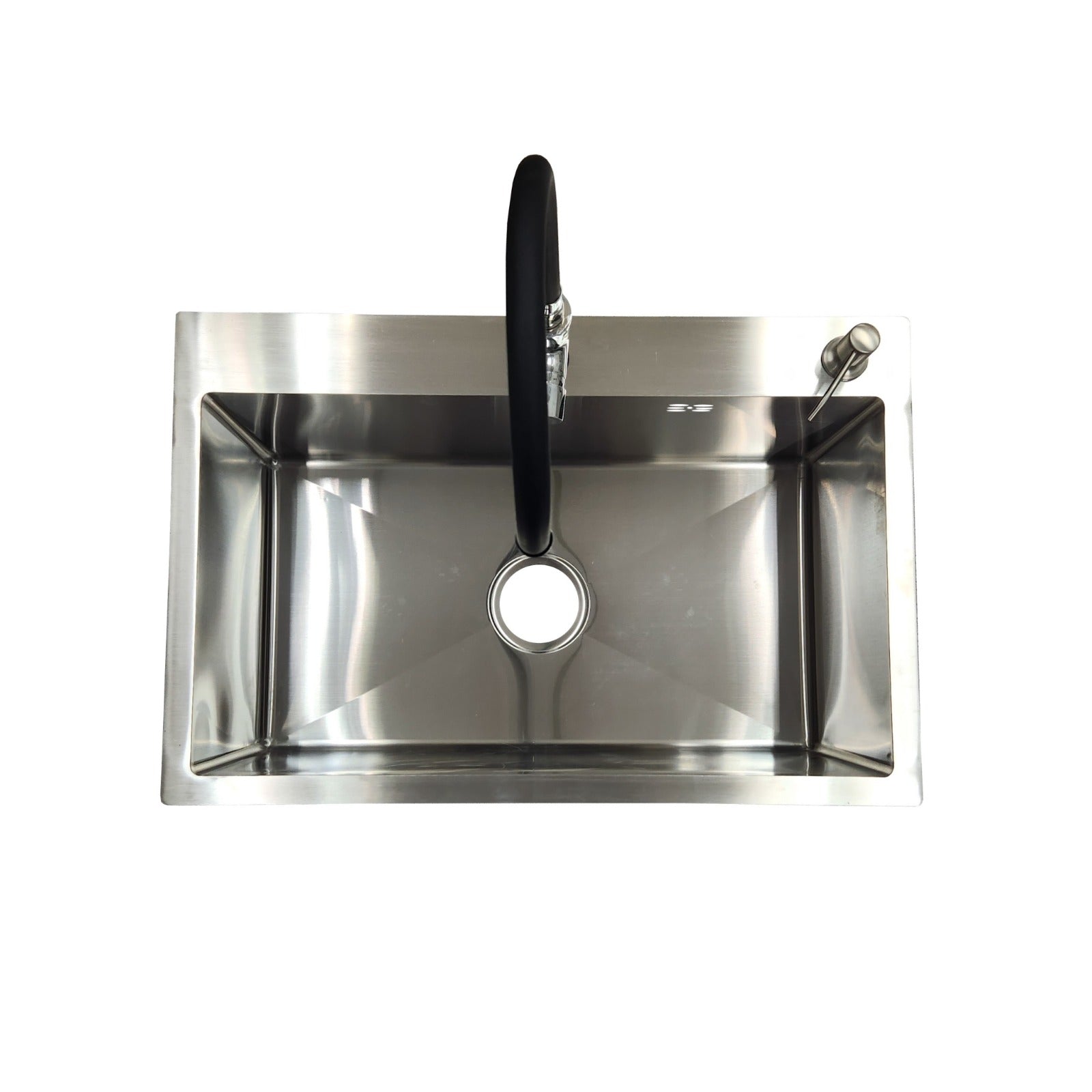Lavaplatos 68x45 Cms con Monomando Flexible y Dispensador de Lavalozas (Promo N°14)