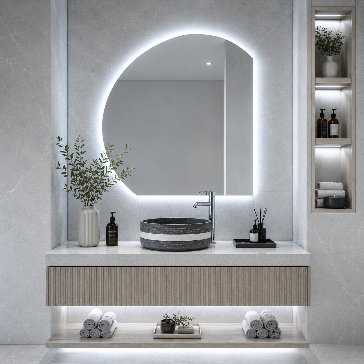 Espejo Led Aria 70x70Cm
