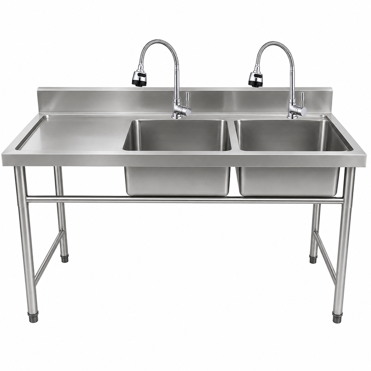 Lavafondos 175x60 Cm con Escurrido Izquierdo + Llave Semi-flexible X015 (Promo N°41)