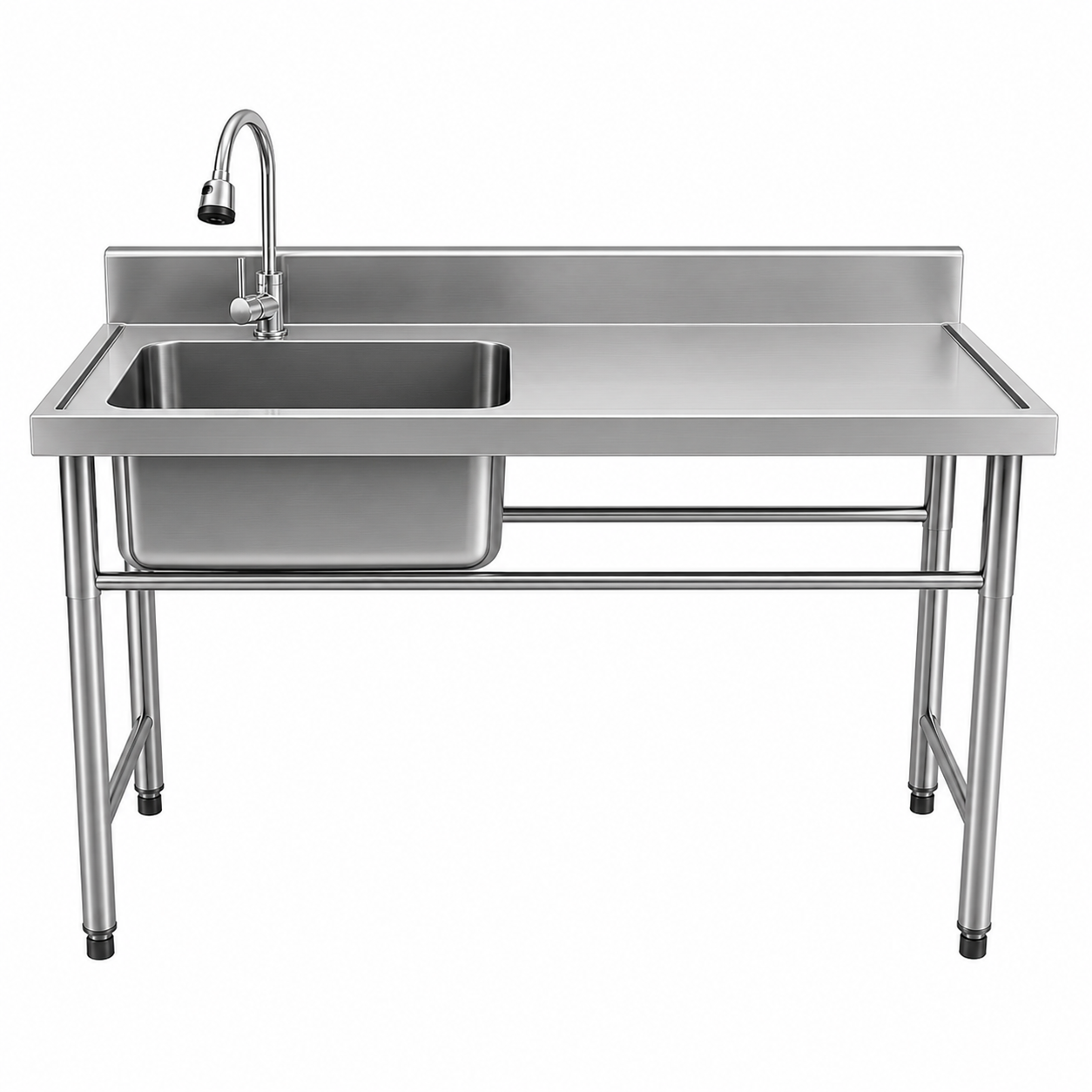 Lavafondos 120x60 Cm con Escurridor Derecho + Llave Semi-flexible X015 (Promo N°46)