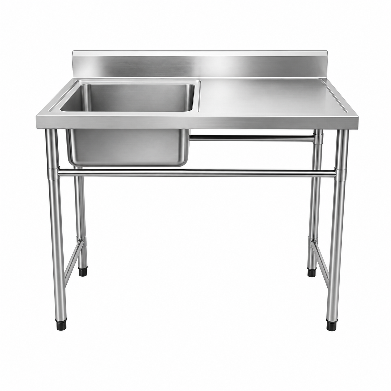 Lavafondos 120x60 Cm con Escurridor Derecho + Llave Semi-flexible X015 (Promo N°46)