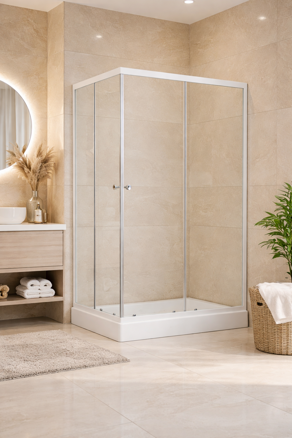 Shower Door 120x80cm Derecha