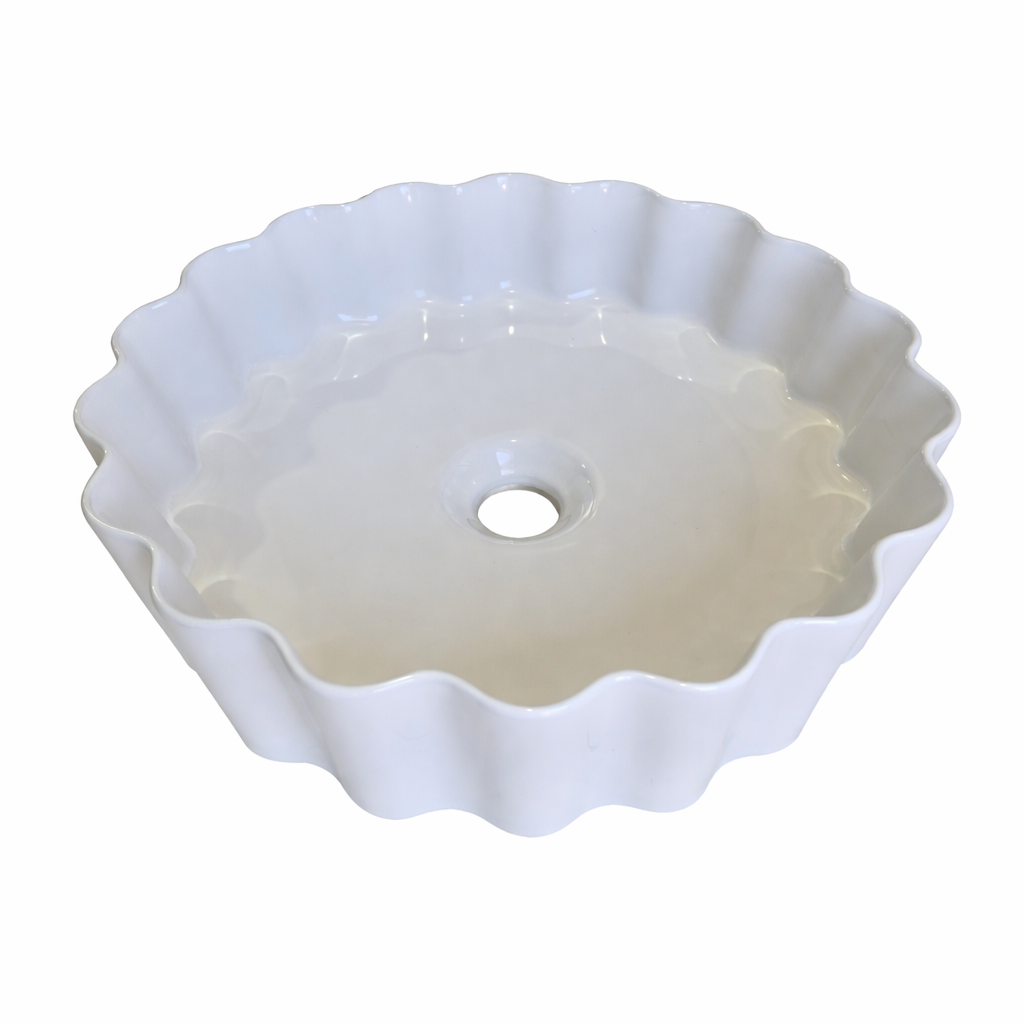 Loza de Vanitorio Blanca 38x38x10
