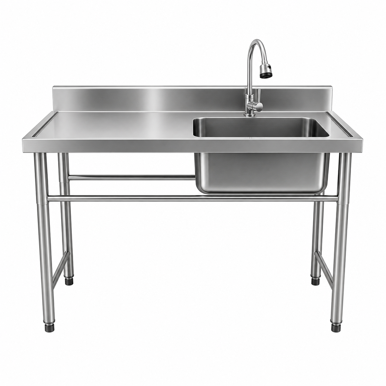Lavafondos 120x60 Cm con Escurrido Izquierdo + Llave Semi-flexible X015 (Promo N°45)