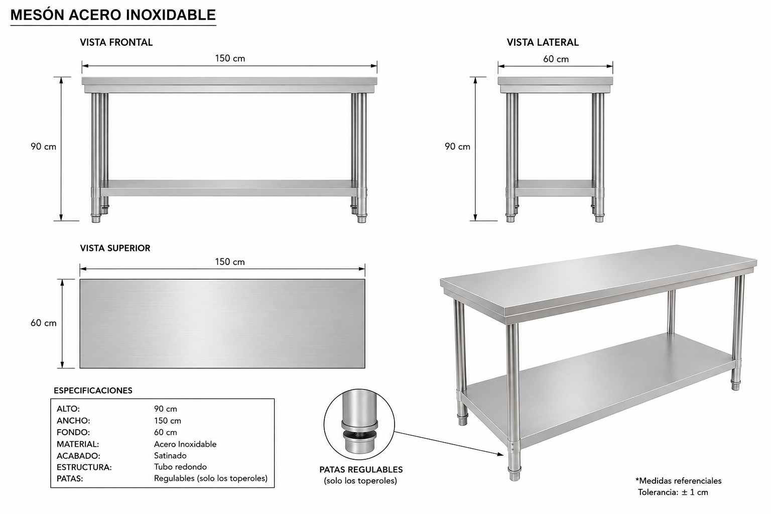 Meson Central 150x60x90 Cm