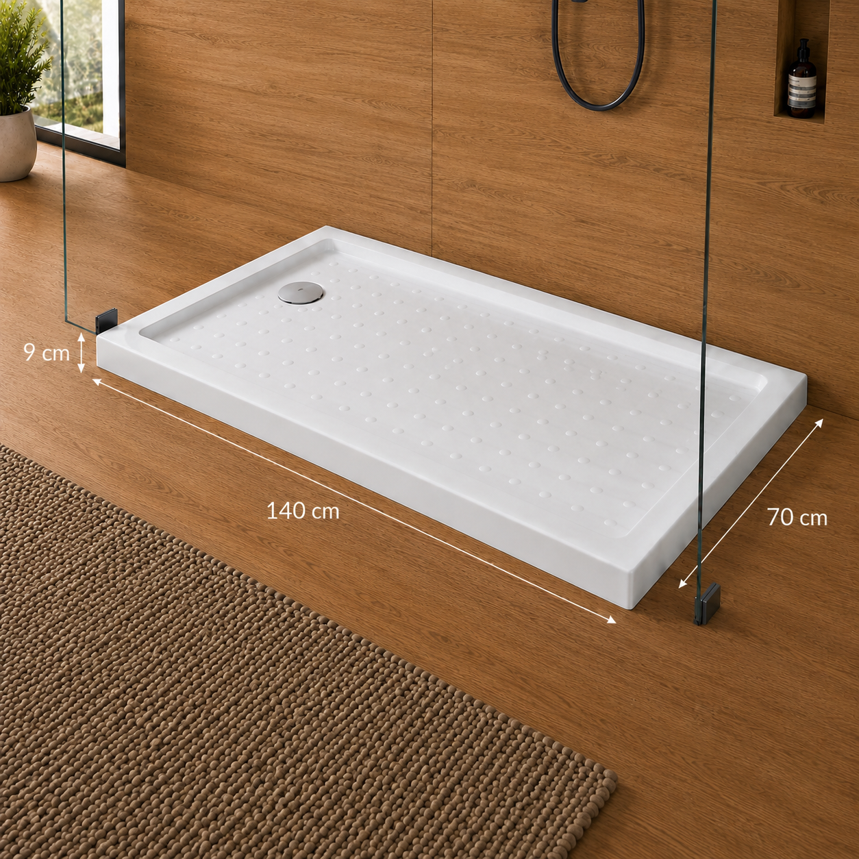 Receptaculo de Ducha 140x70 Cms