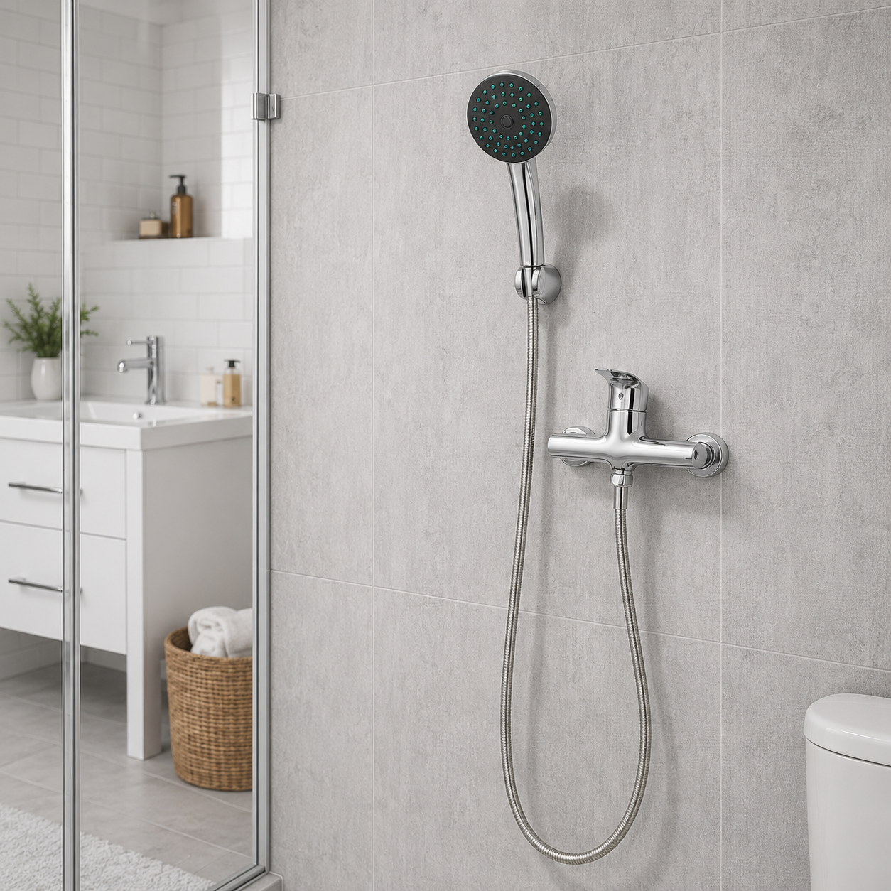 Ducha para Receptaculo Cromada