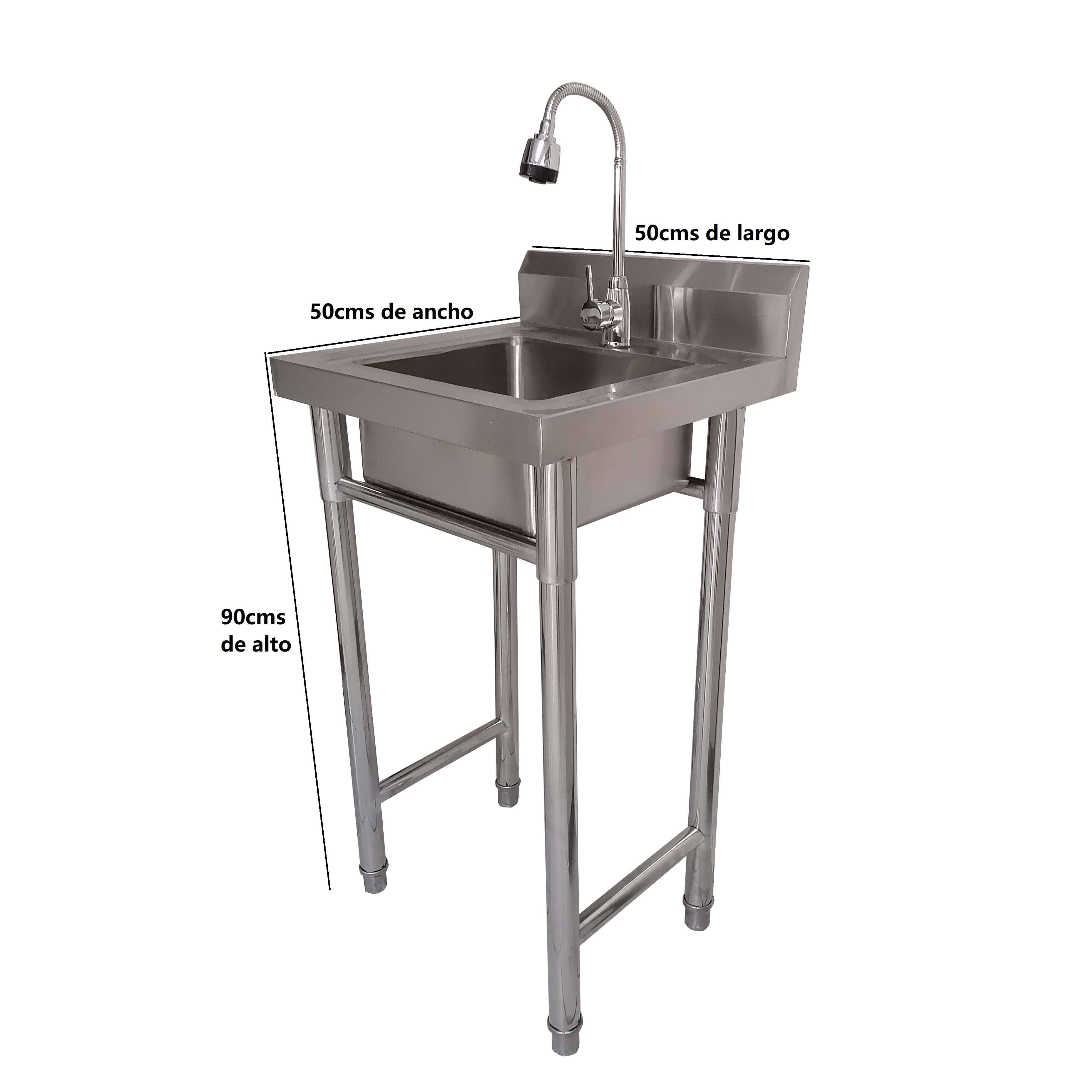 Lavafondos 50x50 Cm + Llave Semi-flexible X015 (Promo N°39)