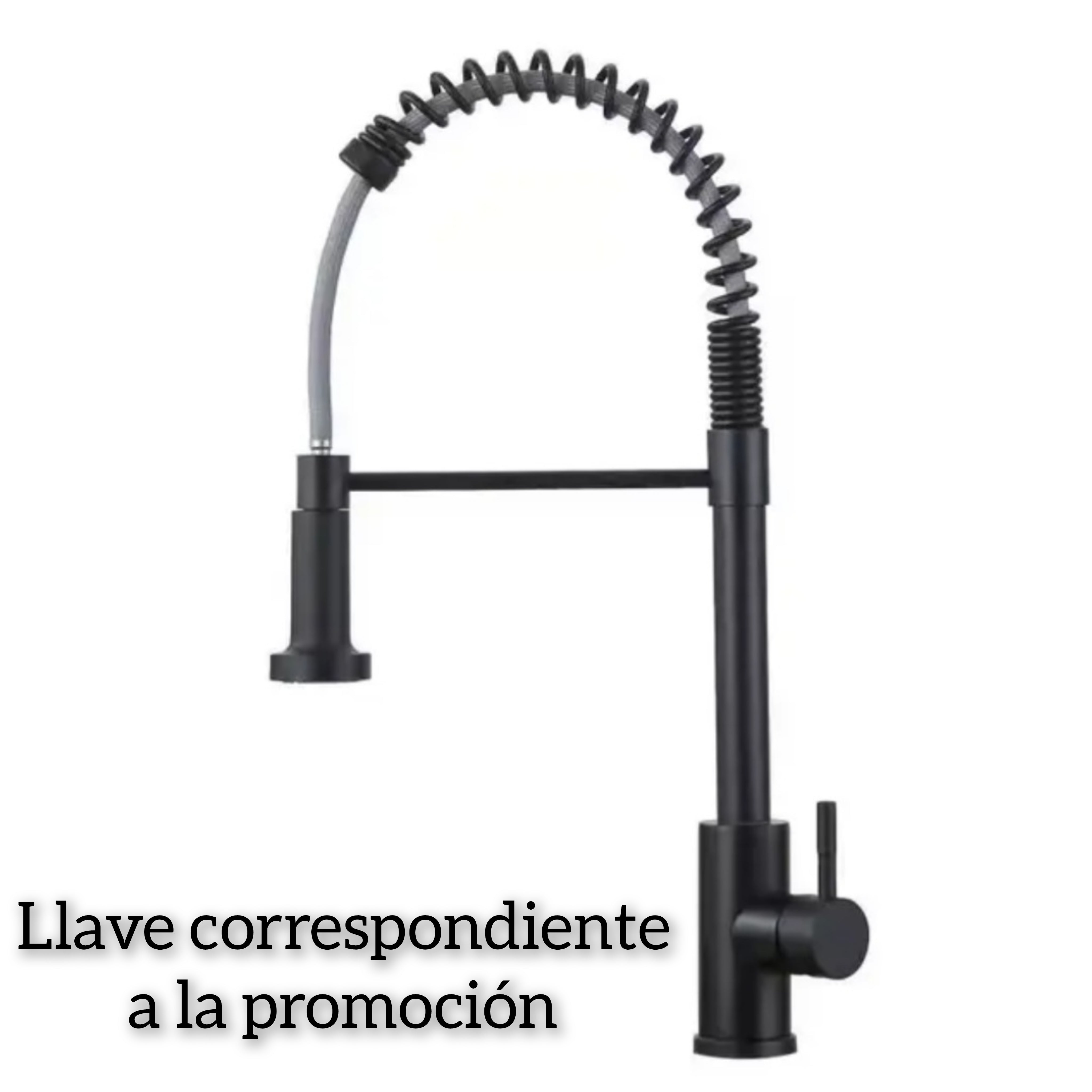 Lavaplatos 78x43 Black con Monomando Gourmet Negro y Accesorios Negros (Promo N°19)
