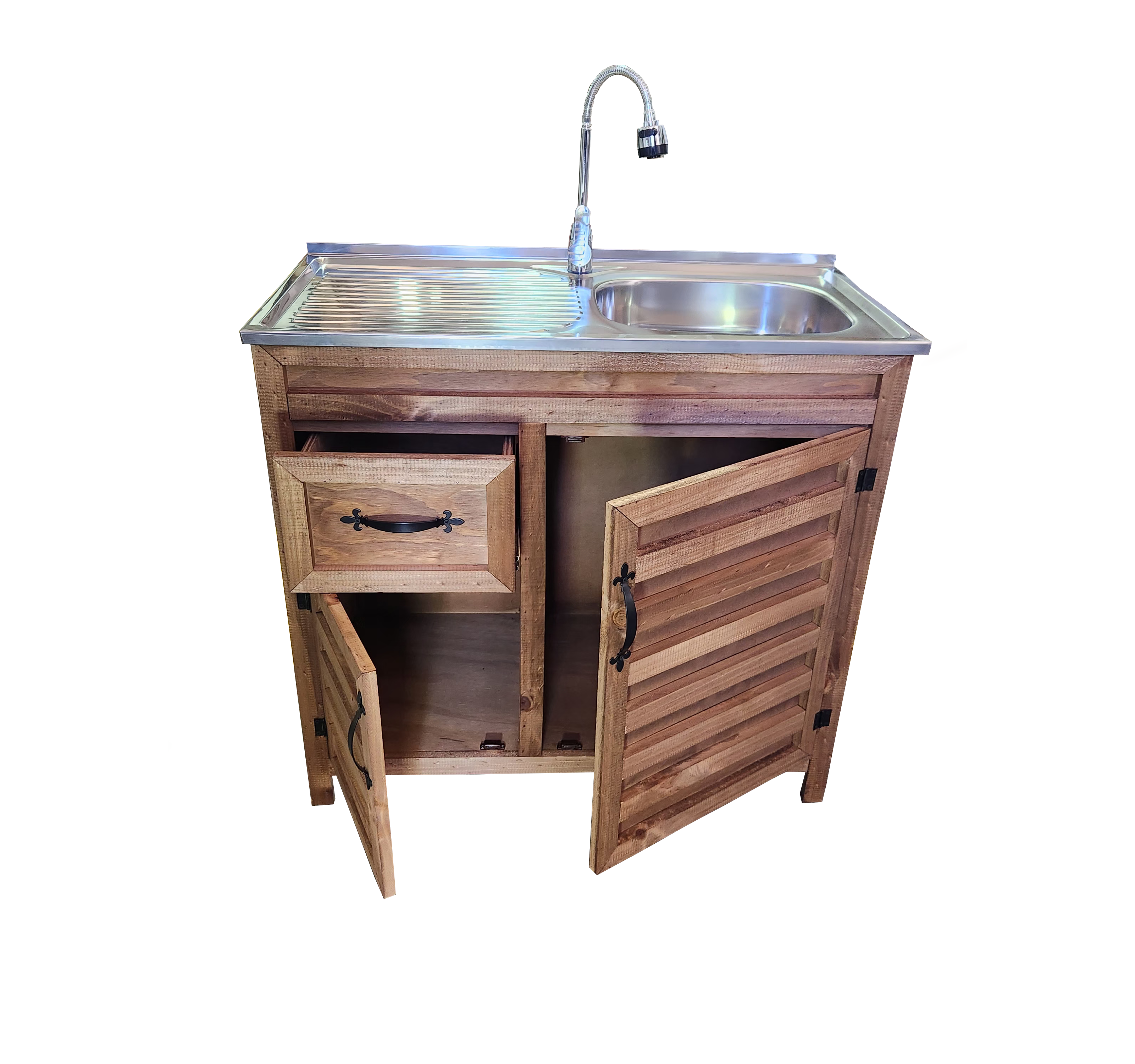 Mueble de Lavaplatos 80cm Rústico