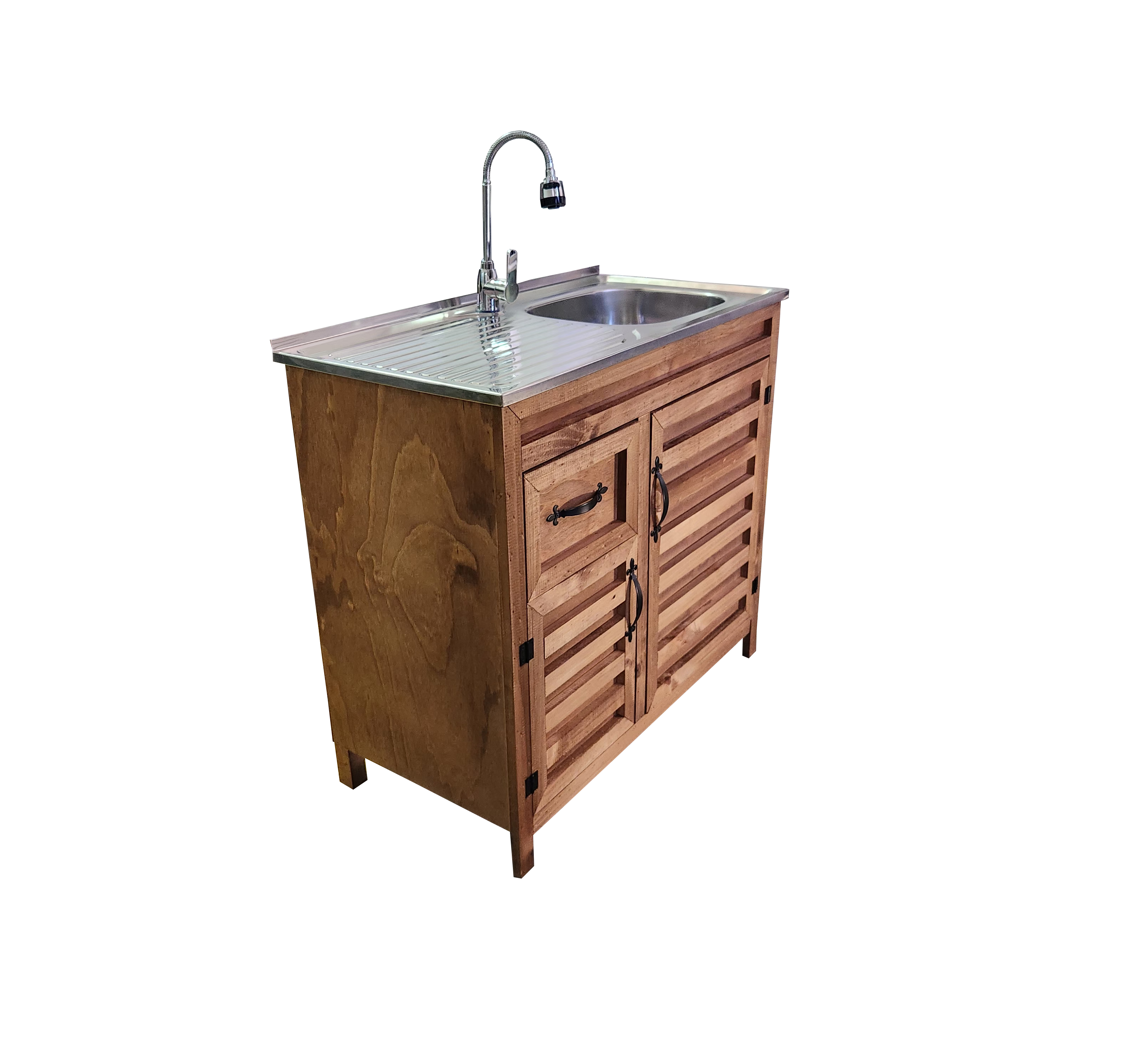 Mueble de Lavaplatos 80cm Rústico