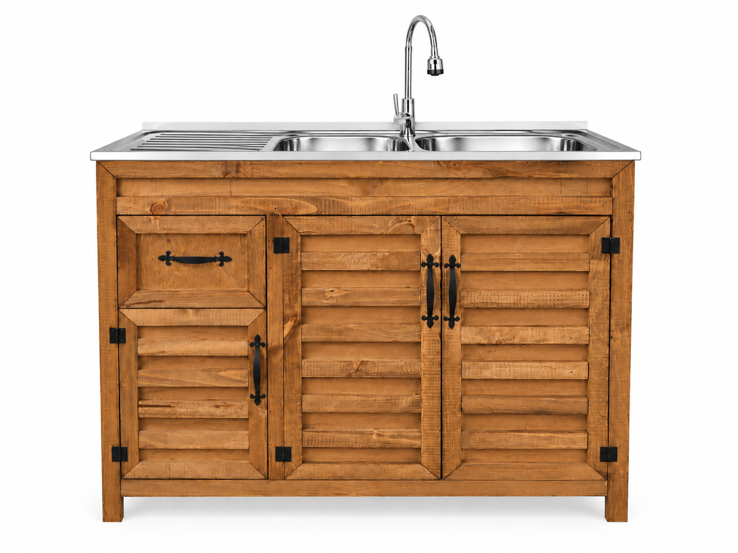 MUEBLE DE LAVAPLATOS RUSTICO 120X50X90