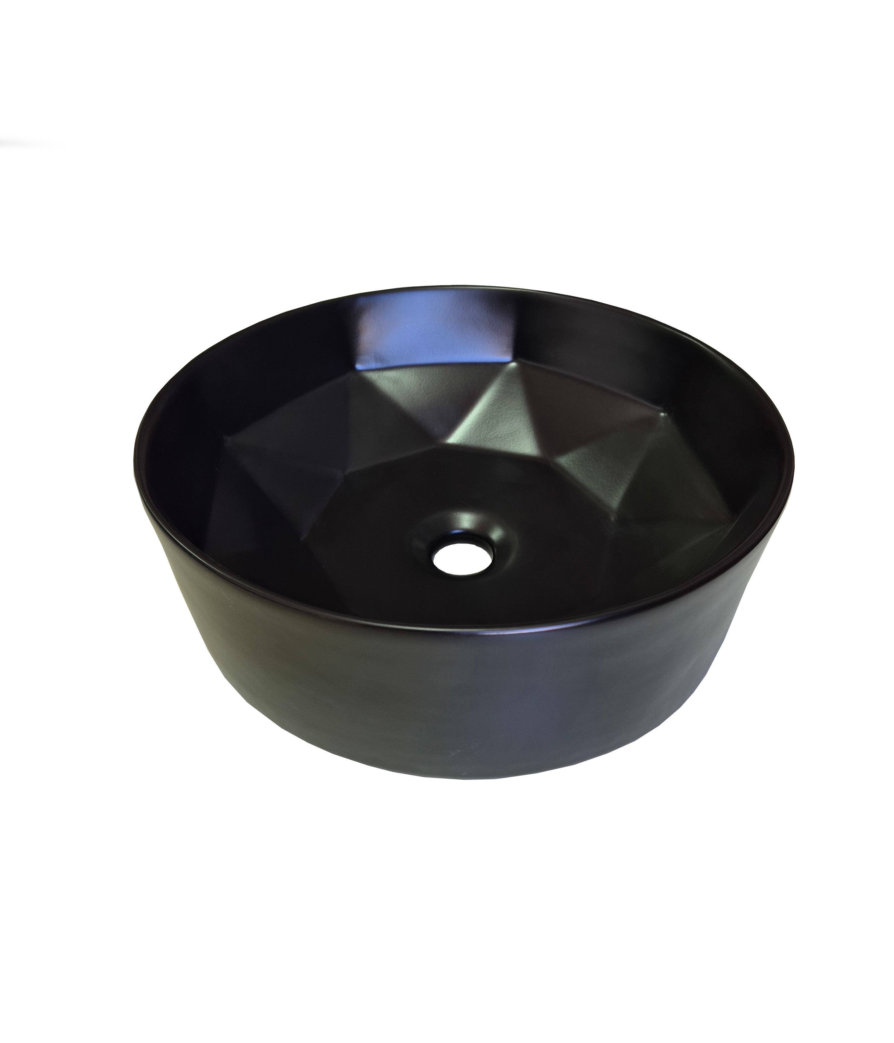 Loza de Sobreponer 40cms de Diametro Negra