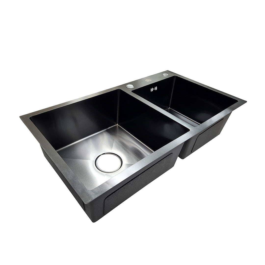 Lavaplatos Deluxe Black 68x38 (A) Cms.