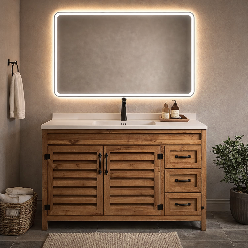 Vanitorio Rustico 120x47cm Simple