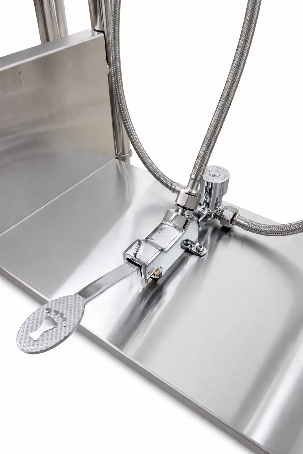 Llave pedal para lavafondos