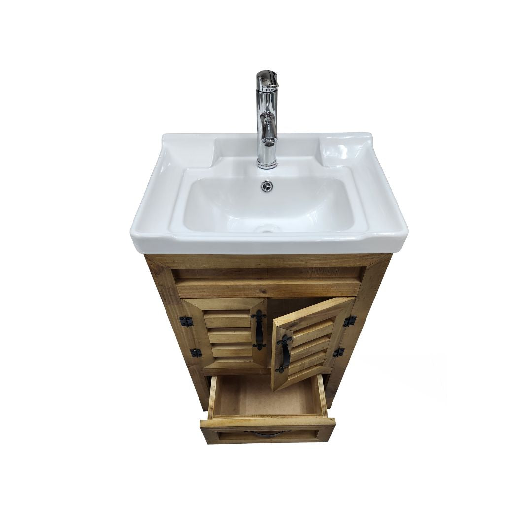 Vanitorio Rustico 60x47x85cm con Cajon