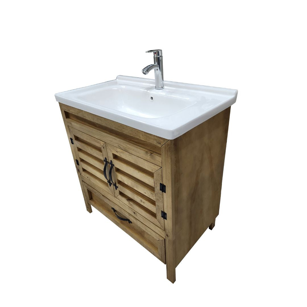 Vanitorio Rustico 80x47x85 Cm.