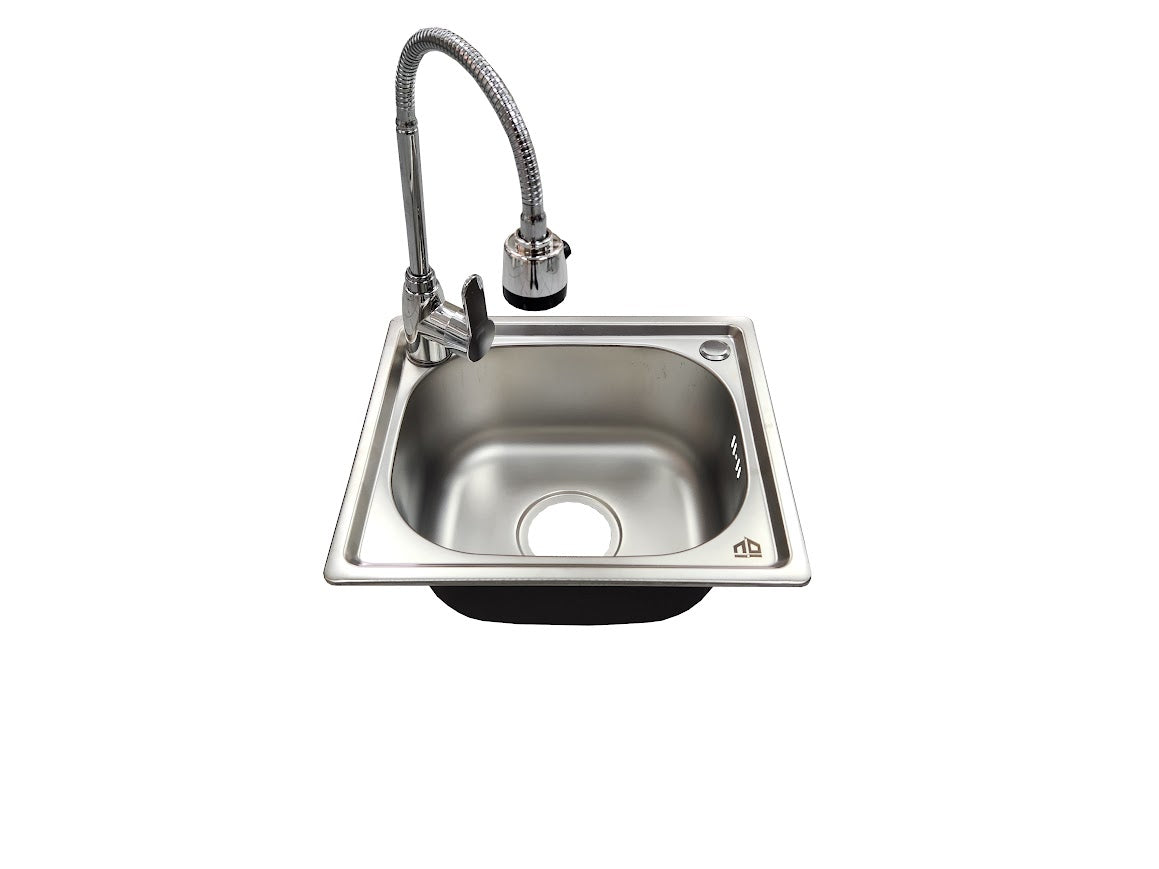 Lavaplatos 37x32 con Llave Semi Flexible (Promo N°17)