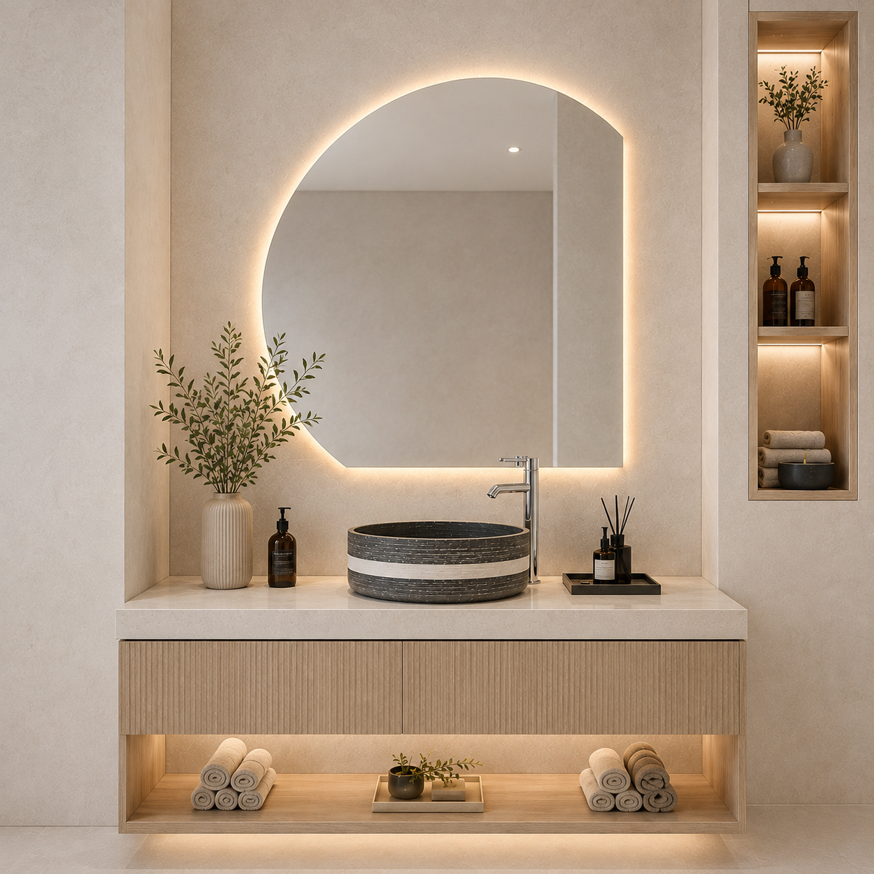 Espejo Led Aria 70x70Cm