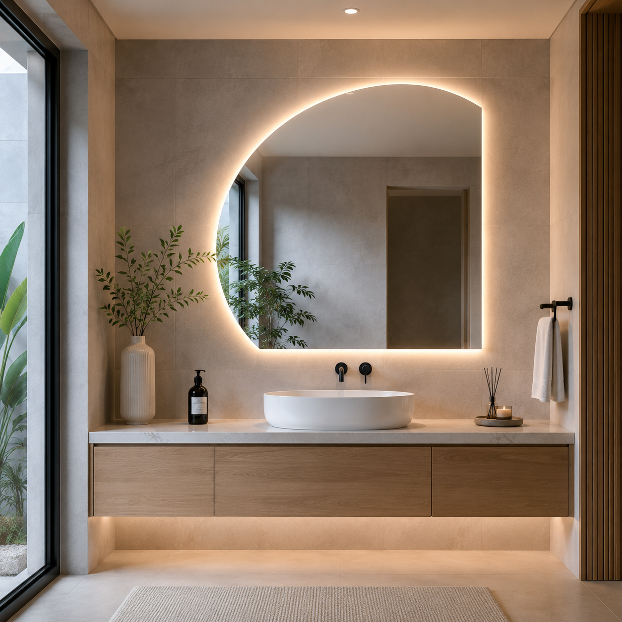 Espejo Led Aura 100x100Cm