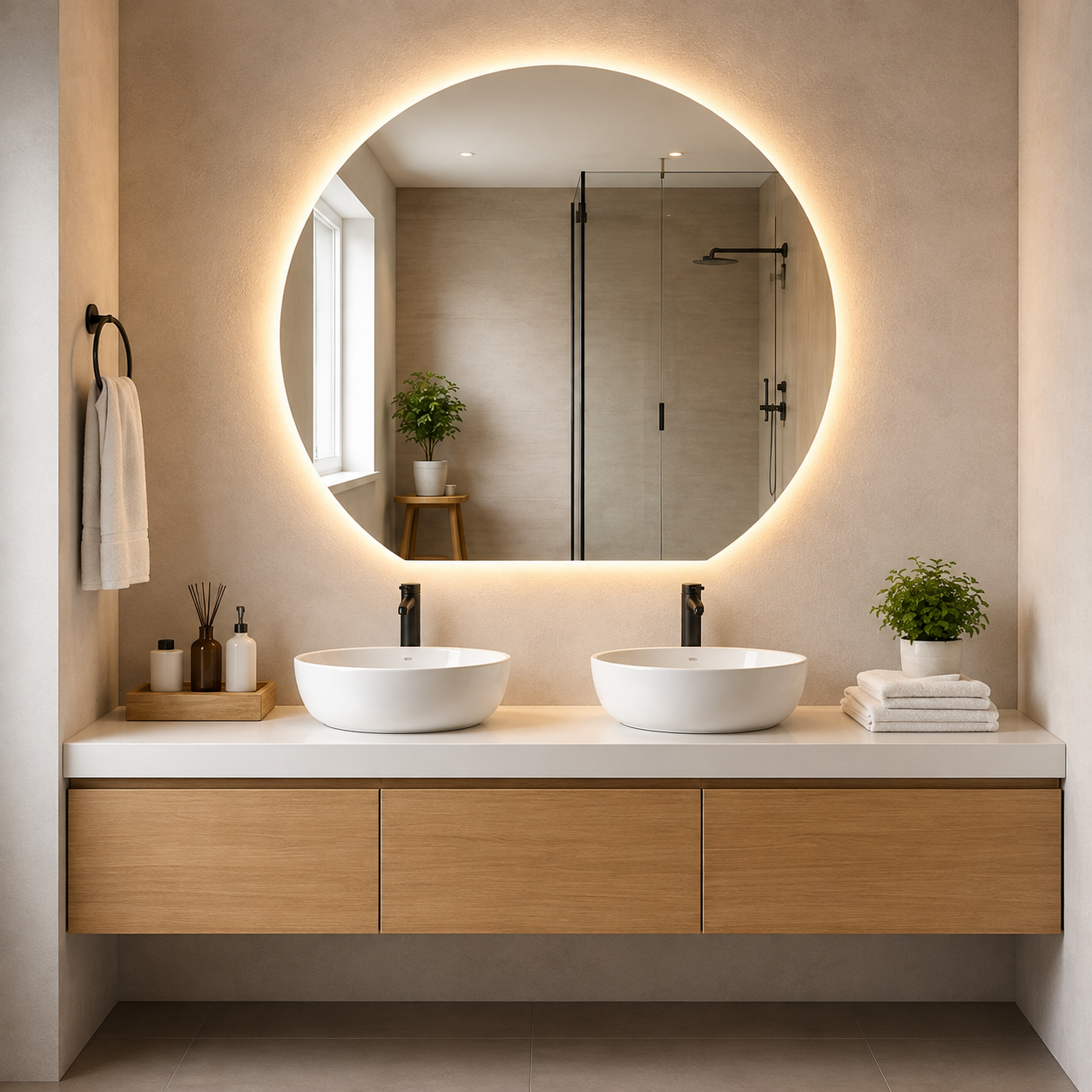 Espejo Led Ocaso 100x90 Cm