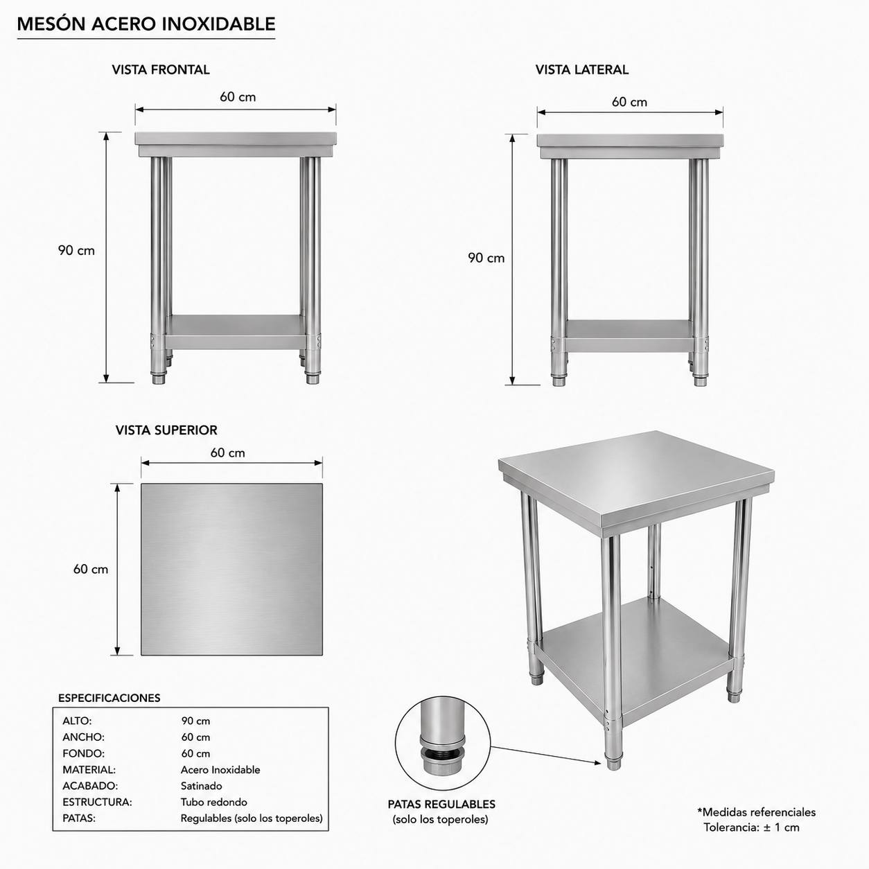 Meson Central 60x60x90 Cm