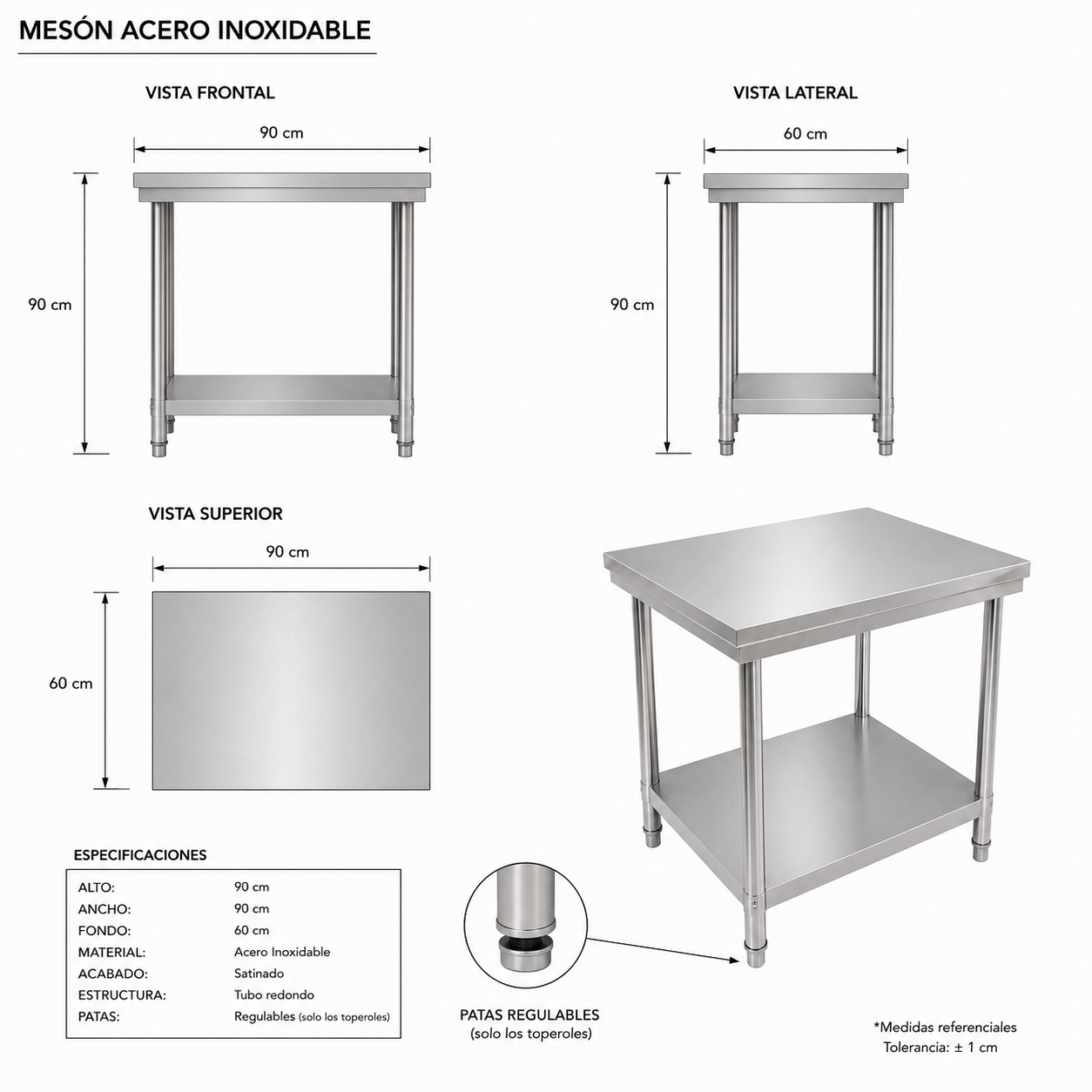 Meson Central 90x60x90 Cm