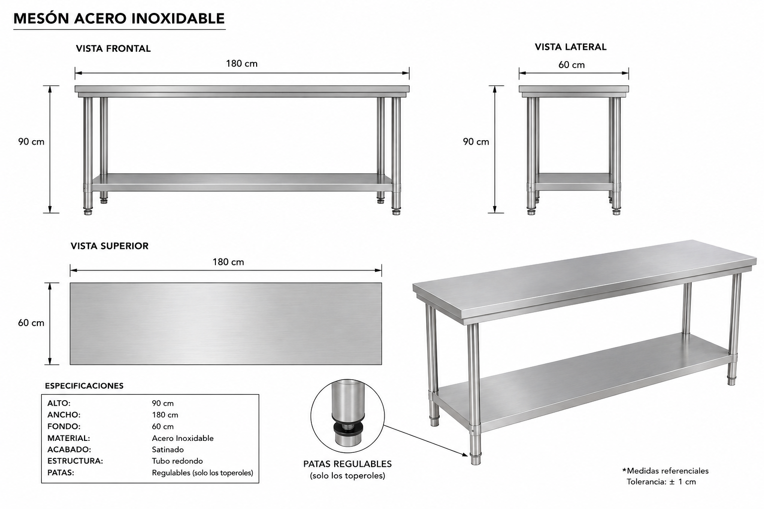 Meson Central  180x60x90 Cm