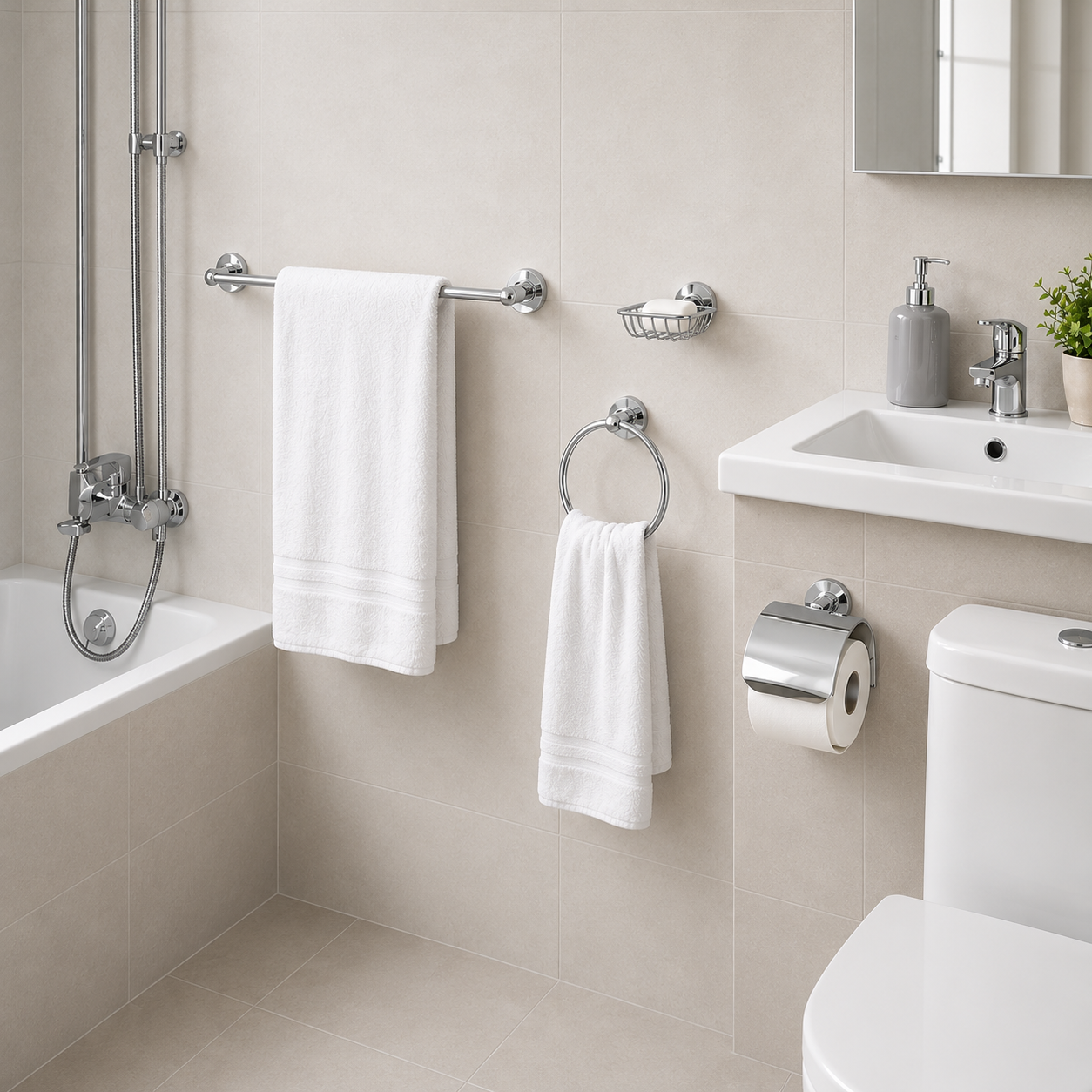 Set Accesorios Baño 5 Piezas Colomba