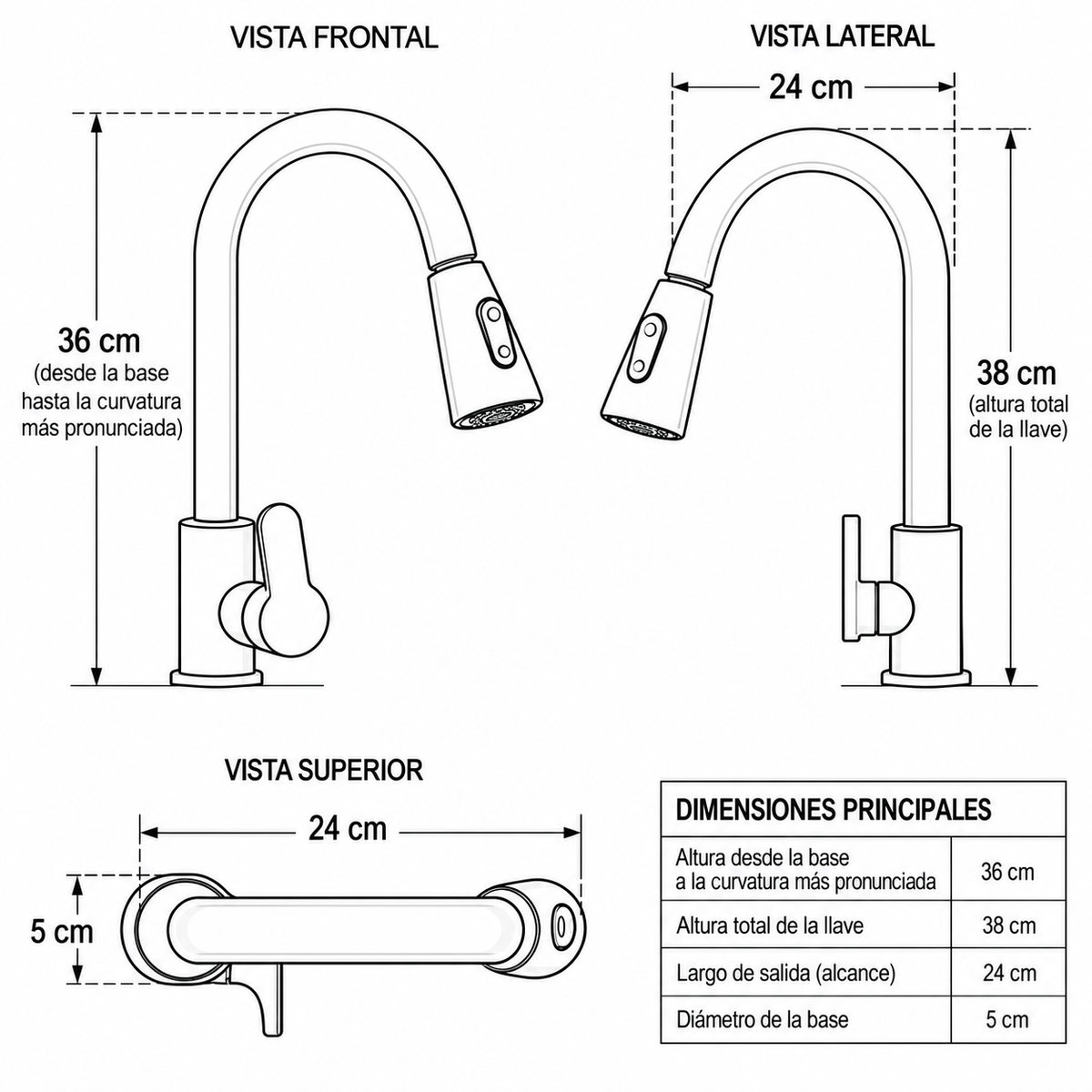Llave Extensible para Lavaplatos Bravura