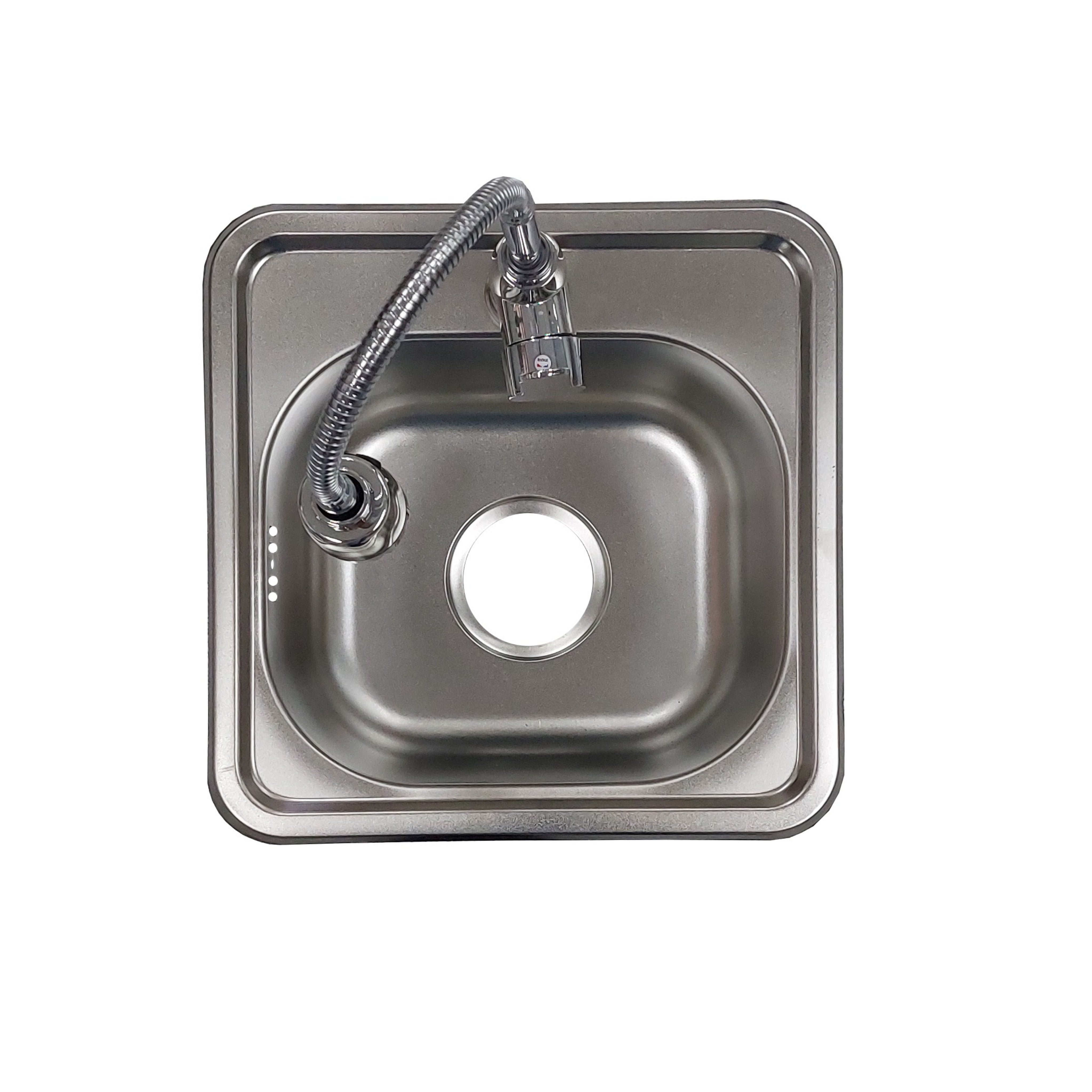 Lavaplatos 38x38 con Monomando Semiflexible (Promo N°7)