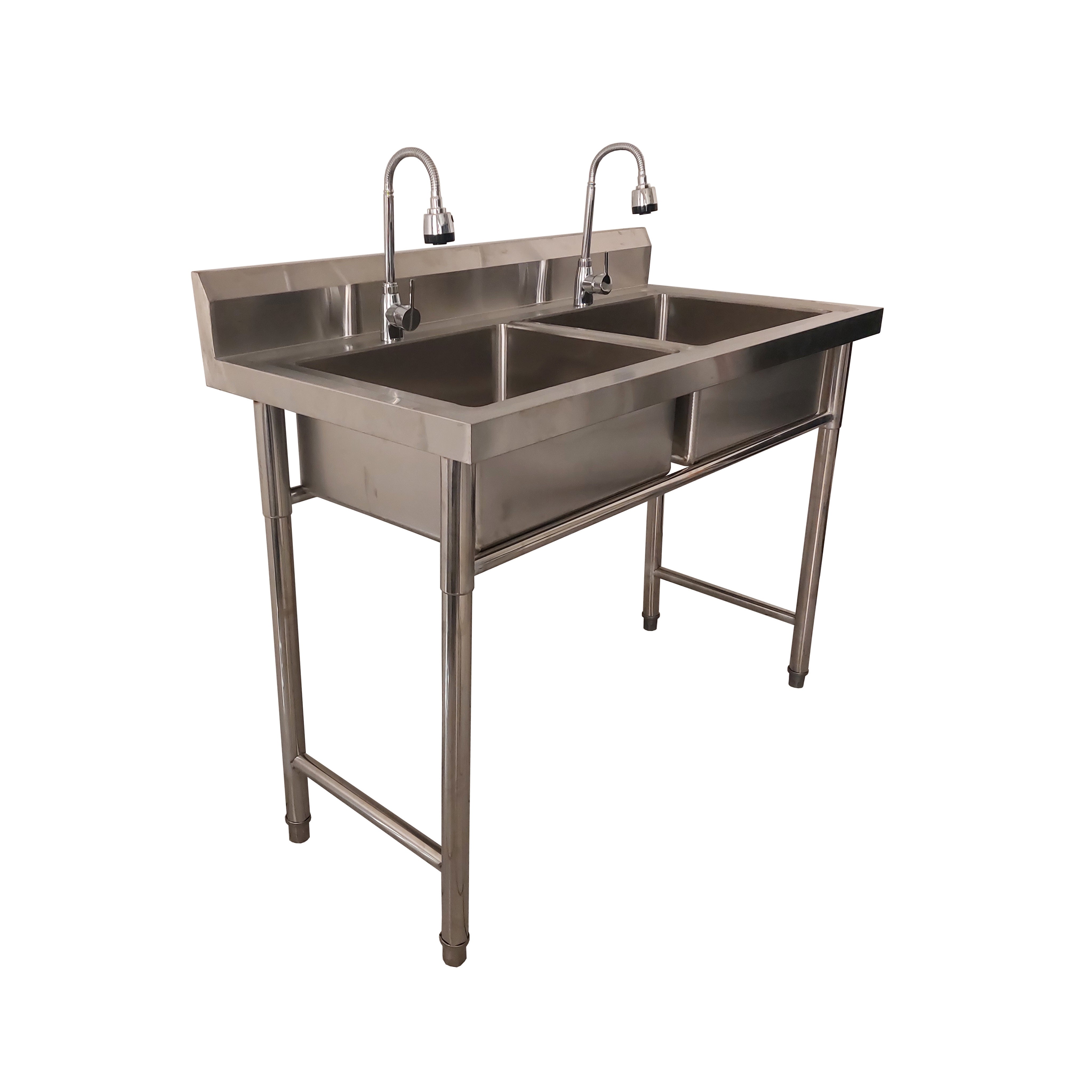 Lavafondos 120x60 Cm Doble Pozo + Llave Semi-flexible X015 (Promo N°40)