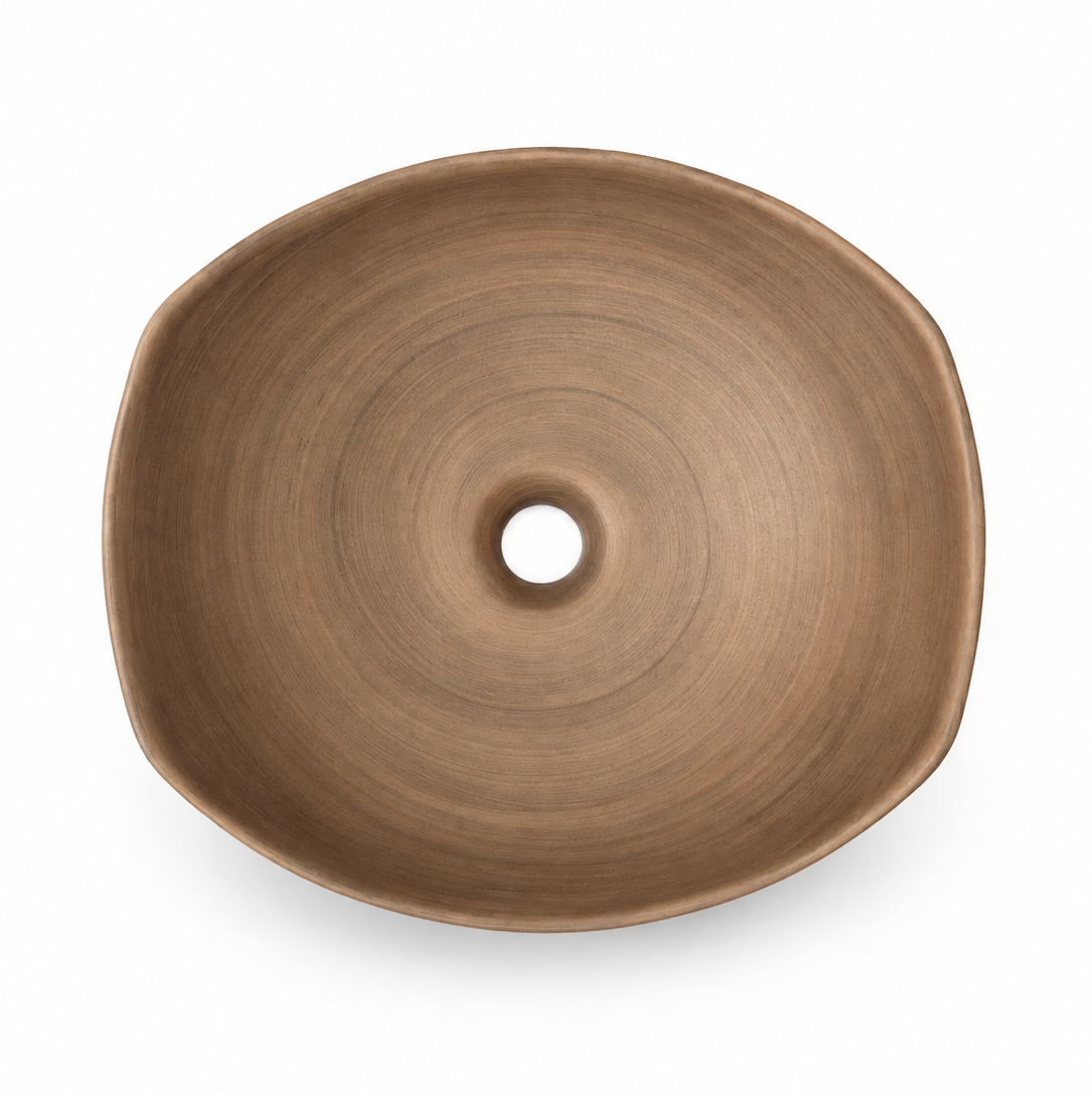 Loza de Sobreponer para Lavamanos 42x38cms Cobre